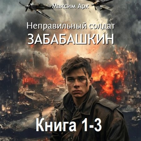 Обложка к Максим Арх - Неправильный солдат Забабашкин. Книга 1-3 (2024) МР3